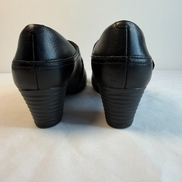 Clarks Emslie Lulin Women’s Size 6.5 Black Leather Mary Jane Comfort Pump Work - Picture 8 of 13